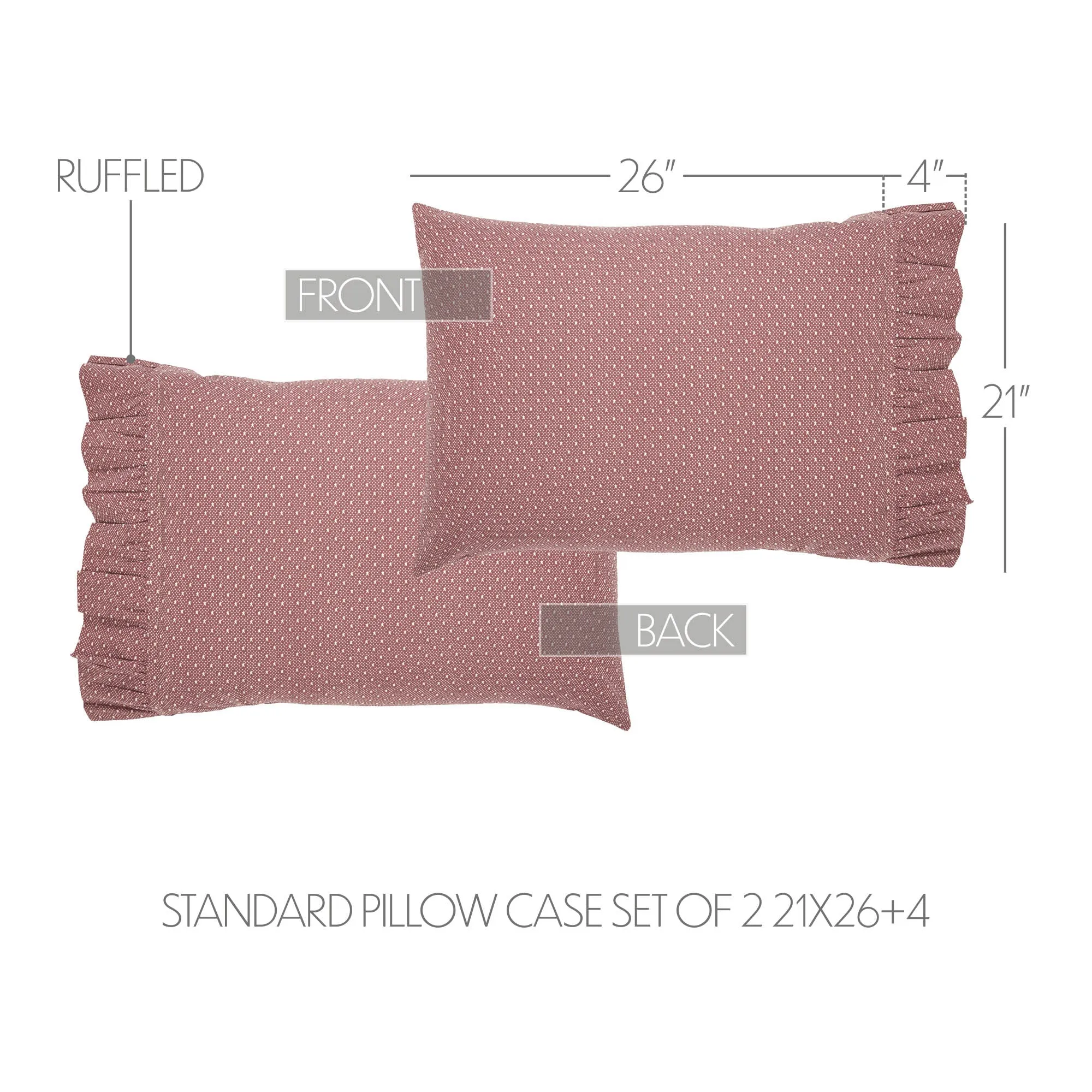 PIP Vinestar Ruffled Pillowcase Set of 2 (Choose size)