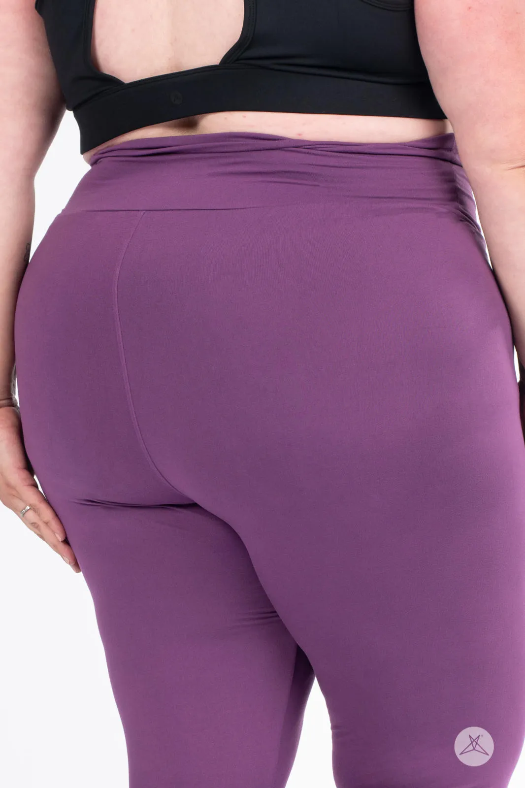 Plum High-Waisted Leggings