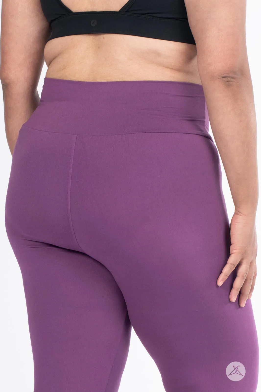 Plum High-Waisted Leggings