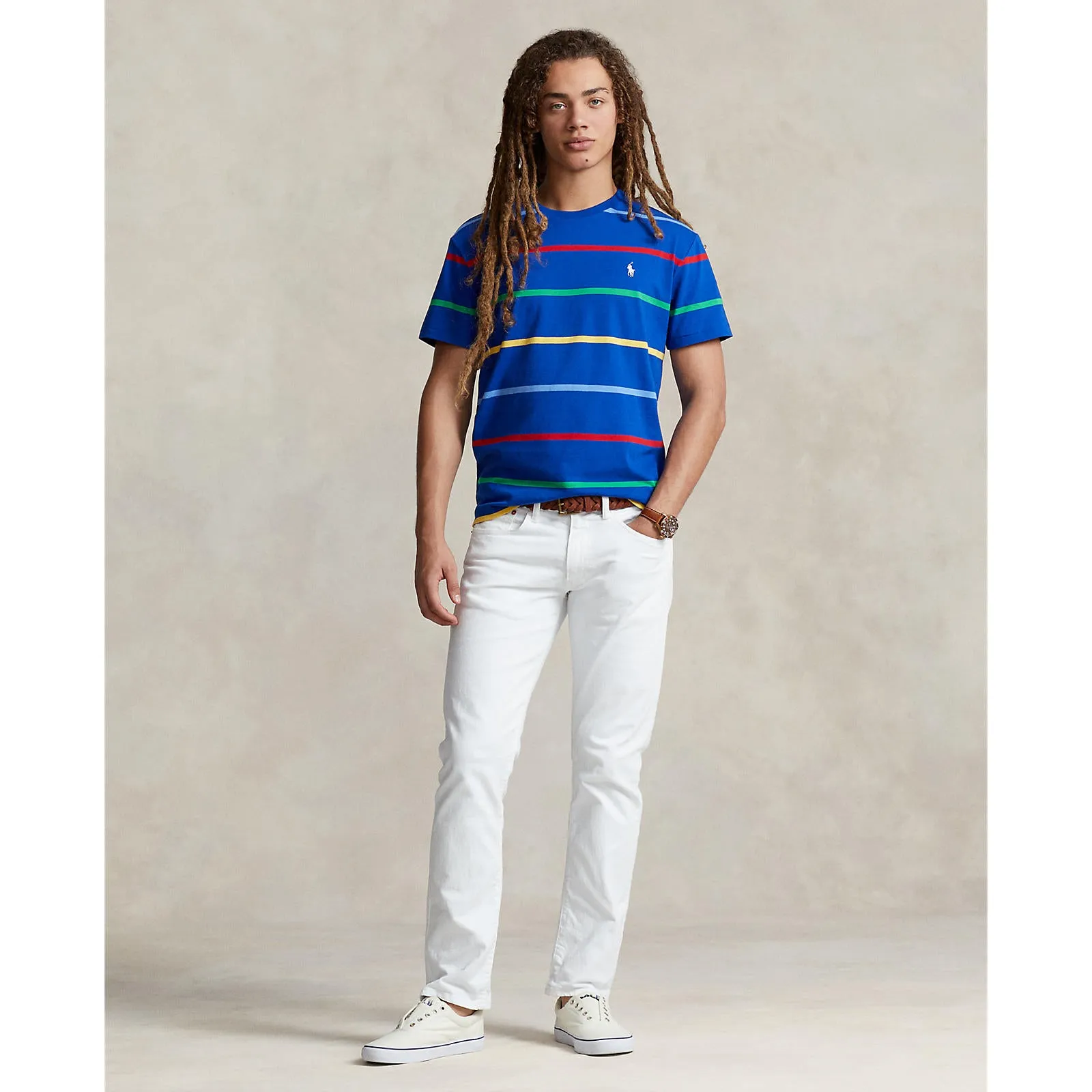 Polo Ralph Lauren - Classic Fit Jersey Crewneck T-Shirt - Sapphire Star Multi