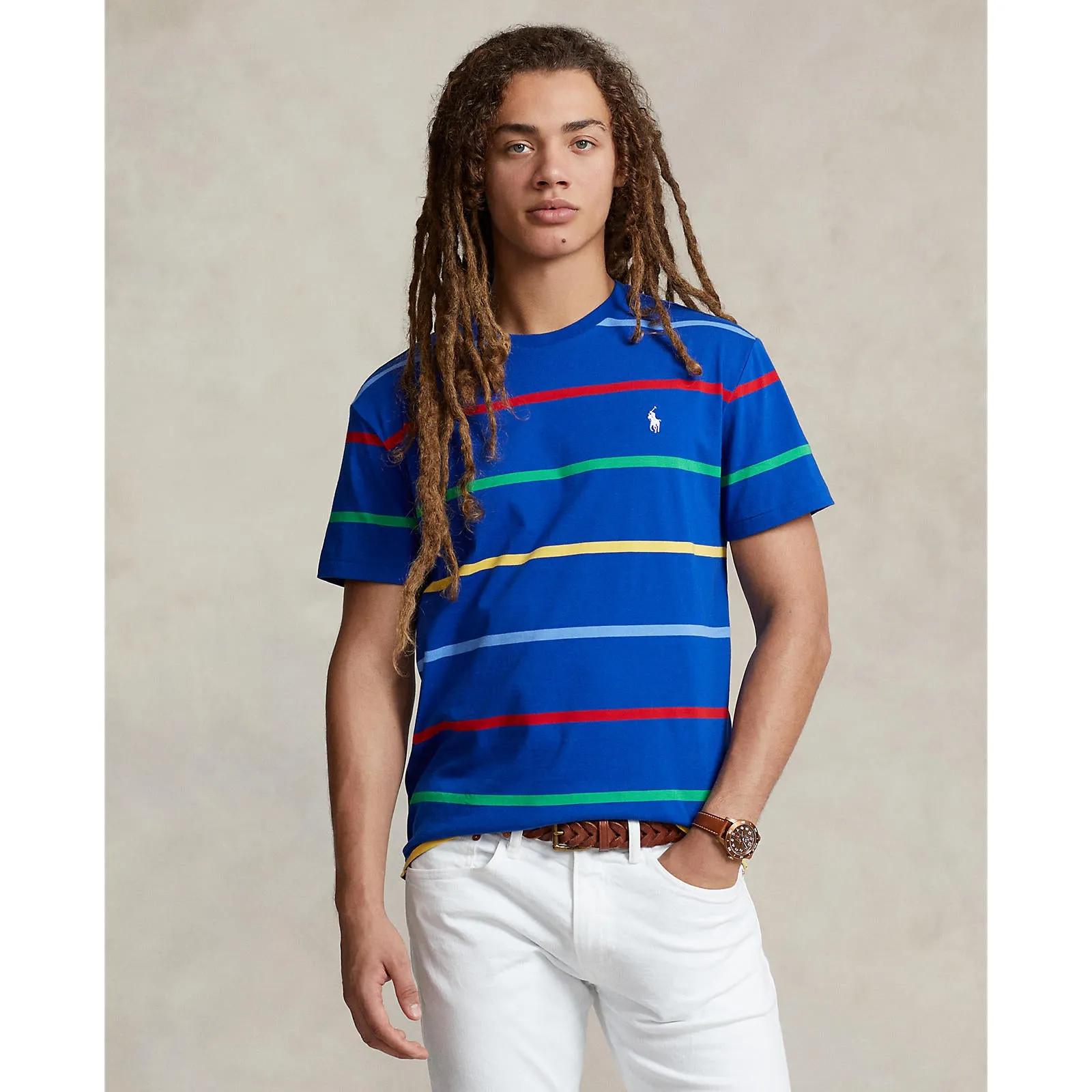 Polo Ralph Lauren - Classic Fit Jersey Crewneck T-Shirt - Sapphire Star Multi
