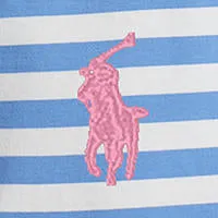 Polo Ralph Lauren -  Classic Fit Jersey Crewneck T-Shirt - Stripe - Summer Blue & White