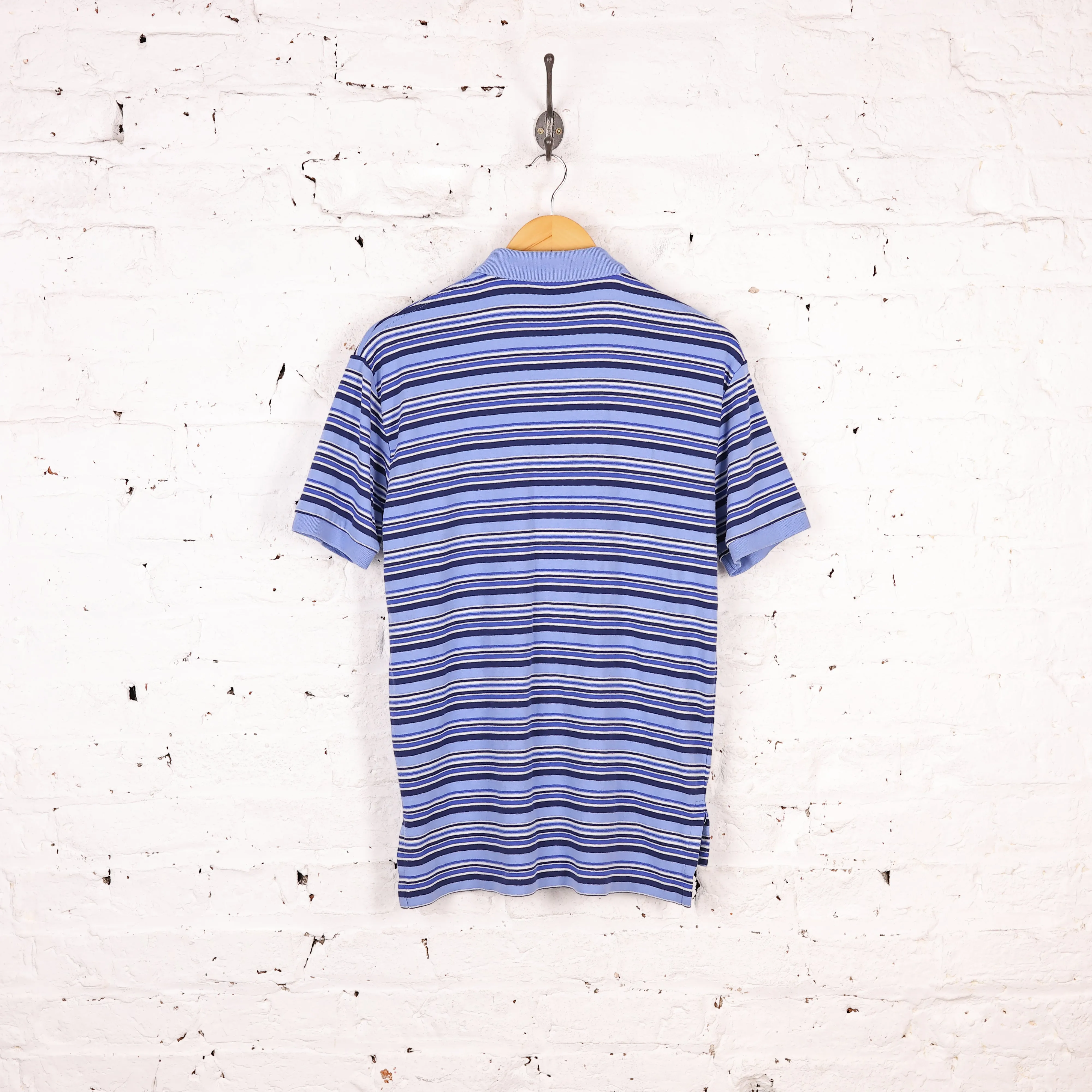 Polo Ralph Lauren Short Sleeve Striped Polo Shirt - Blue - S