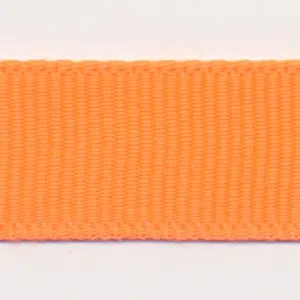 Polyester Grosgrain Ribbon #153 Fluorescent Orange