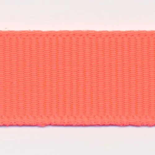 Polyester Grosgrain Ribbon #155 Fluorescent Apricot