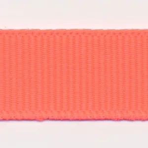 Polyester Grosgrain Ribbon #155 Fluorescent Apricot