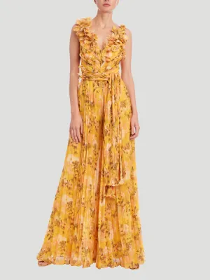 Printed Wide-Leg Jumpsuit