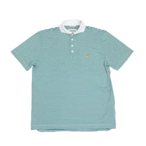 Public Athlete Striped Polo (Green/White)