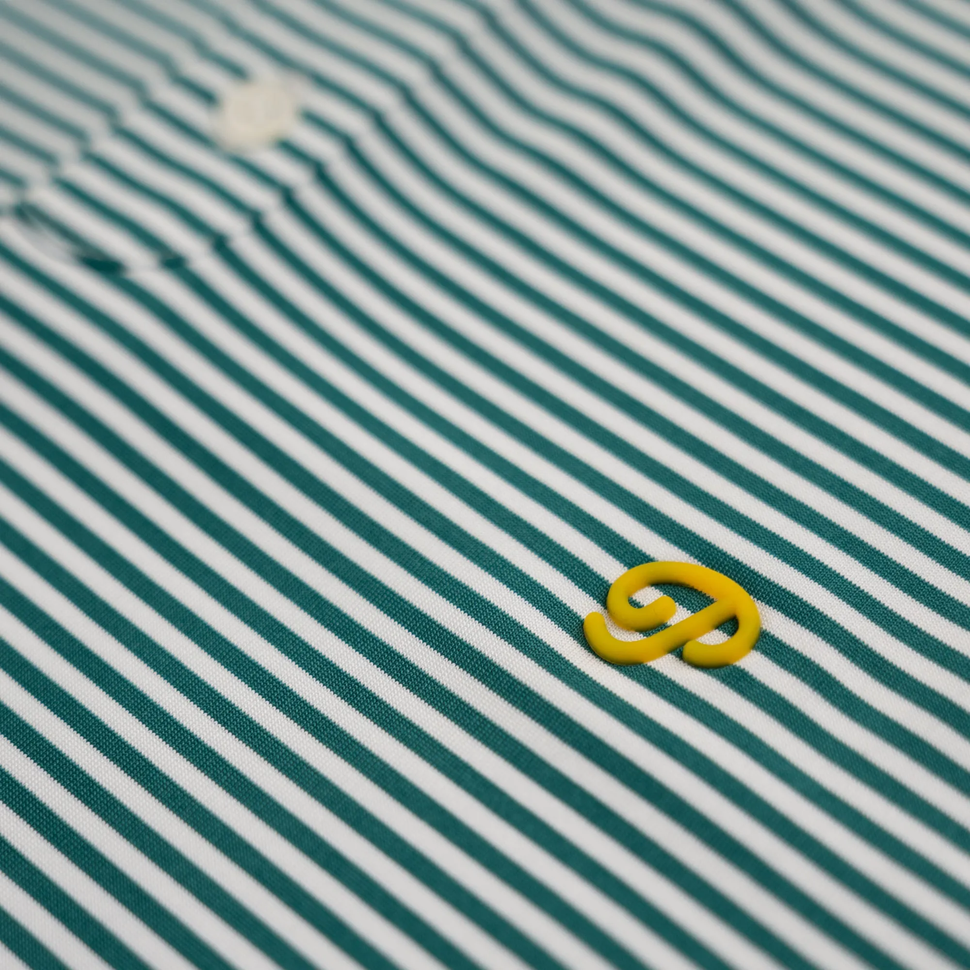Public Athlete Striped Polo (Green/White)