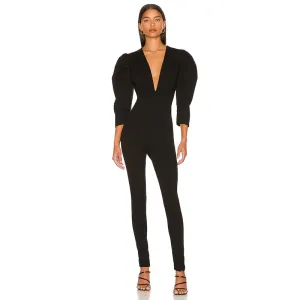 Puff Sleeve Bandage Jumpsuit