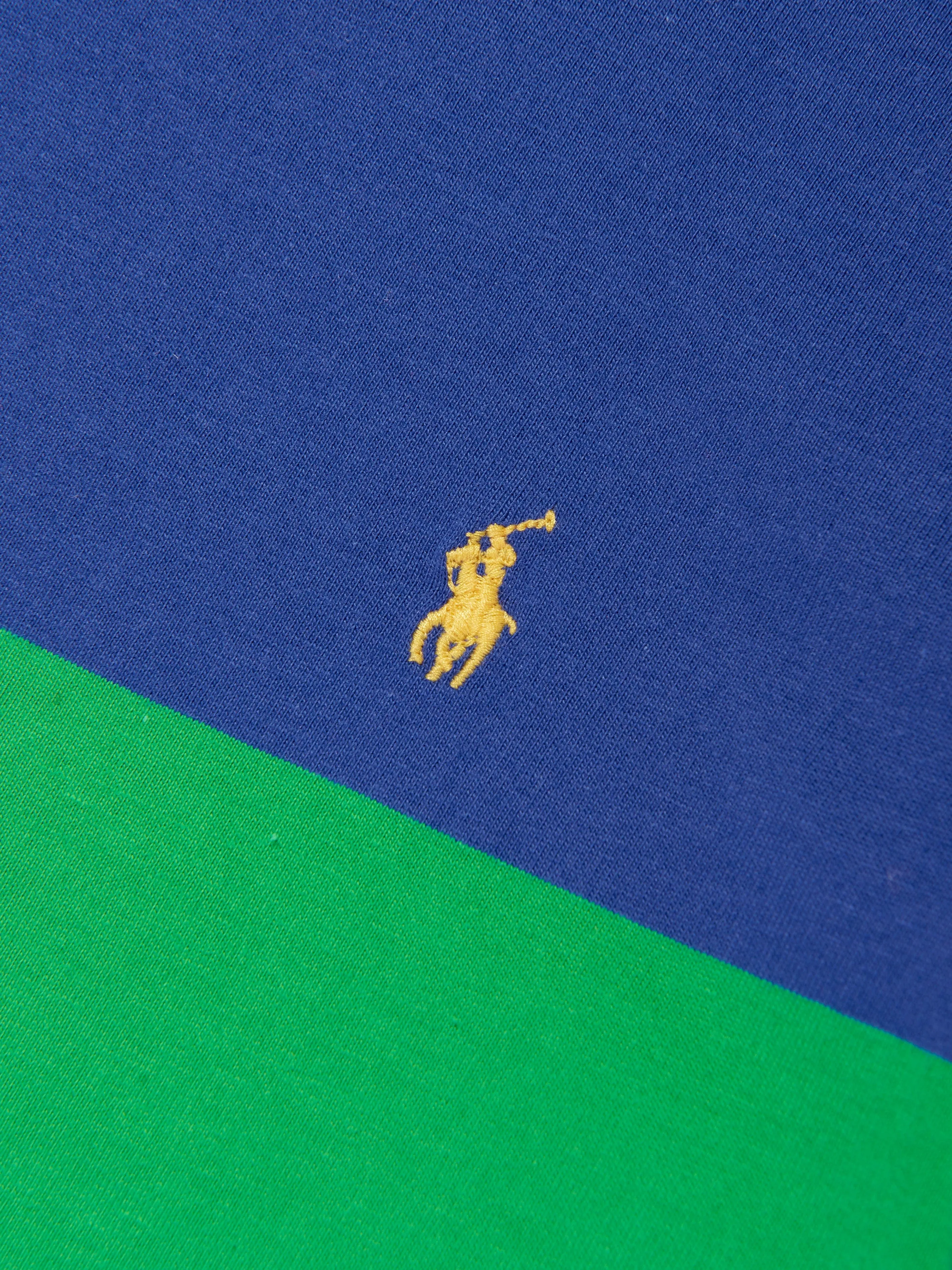 Ralph Lauren Boys Striped Logo T-Shirt in Blue