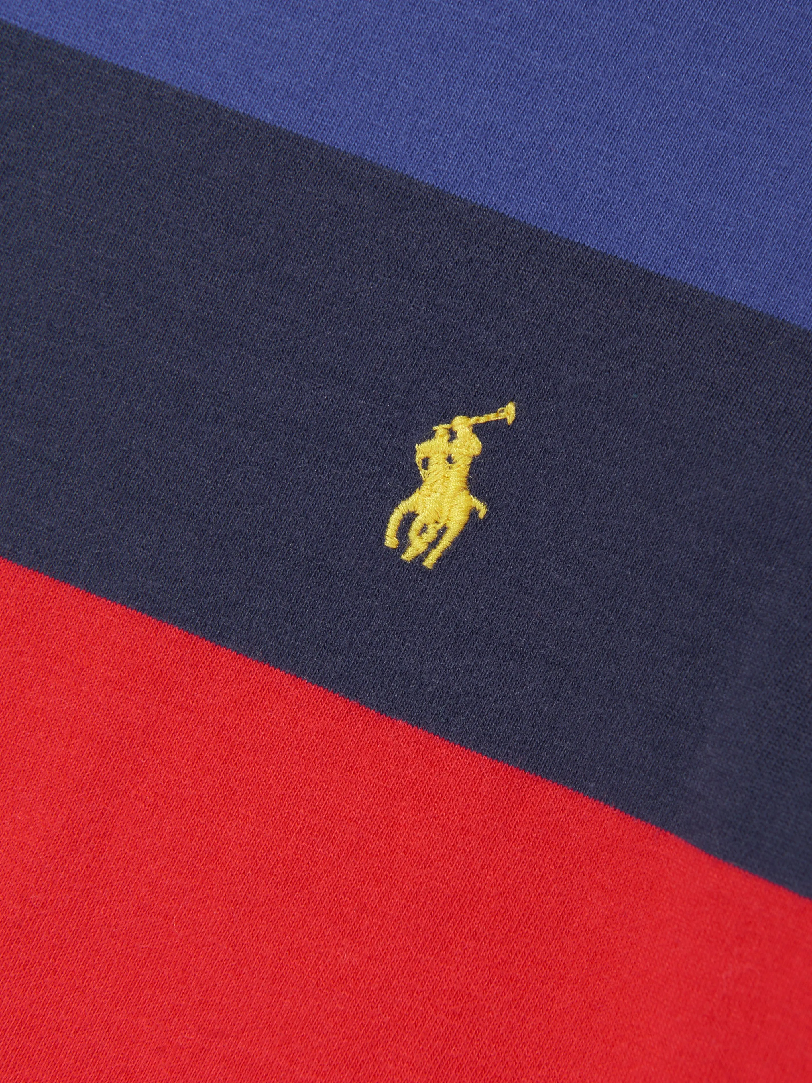 Ralph Lauren Boys Striped Logo T-Shirt in Multicolour