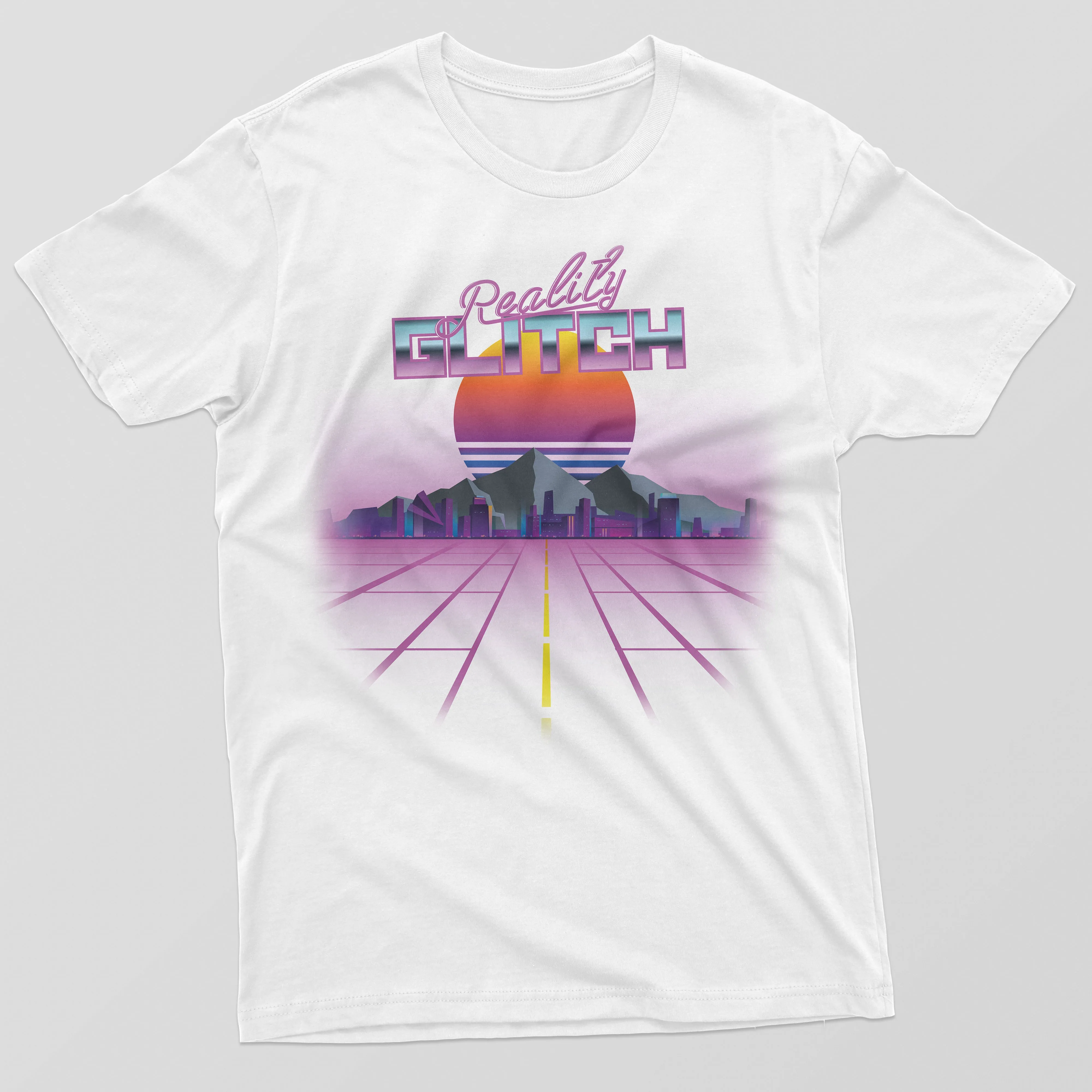 Reality Glitch Neon Passenger Retro Graphic Kids T-Shirt