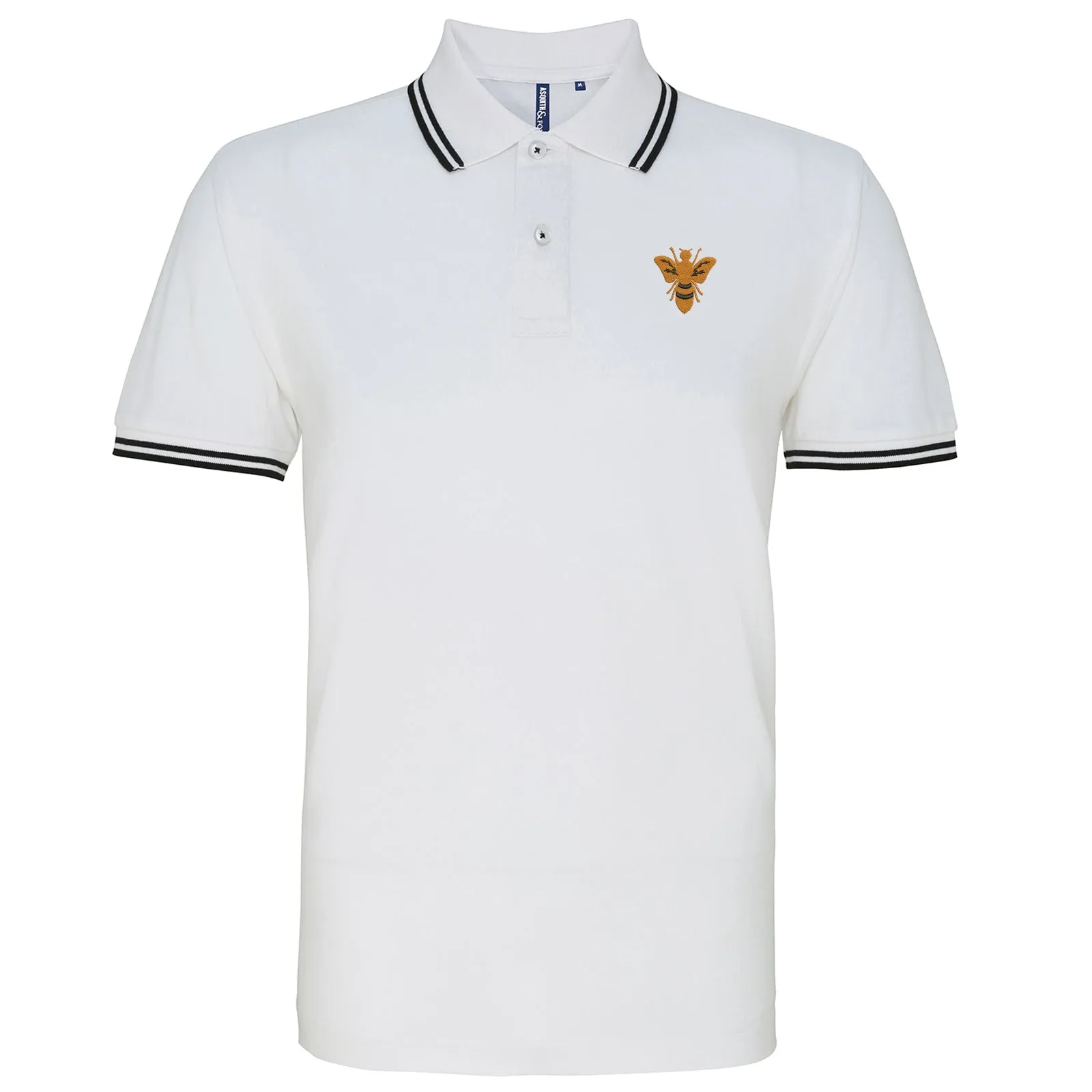 Retro Alloa 1982 Embroidered Tipped Polo Shirt