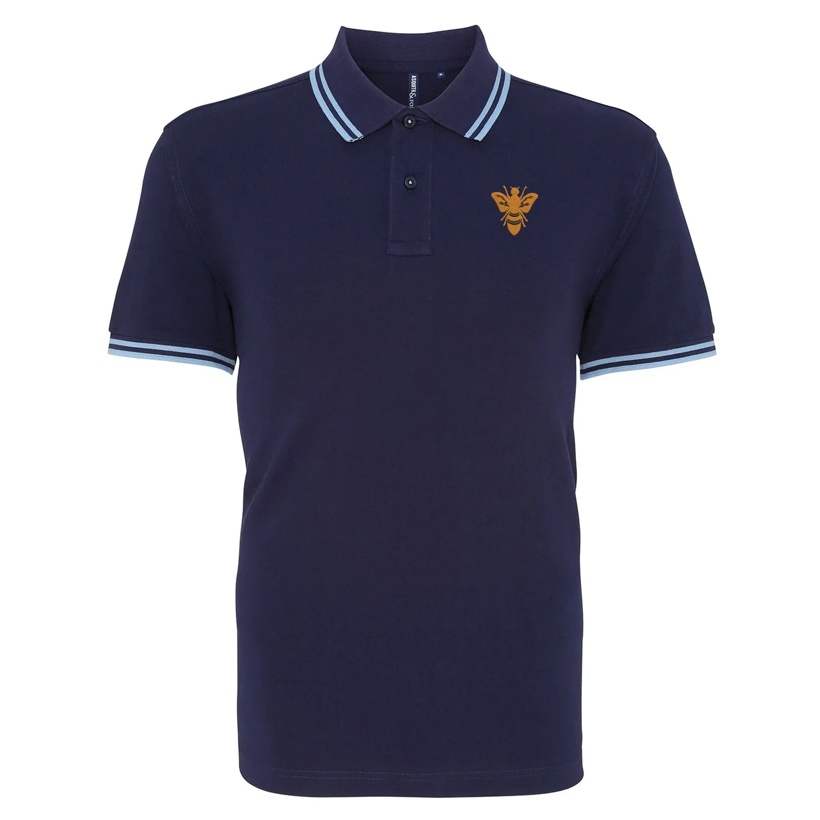 Retro Alloa 1982 Embroidered Tipped Polo Shirt