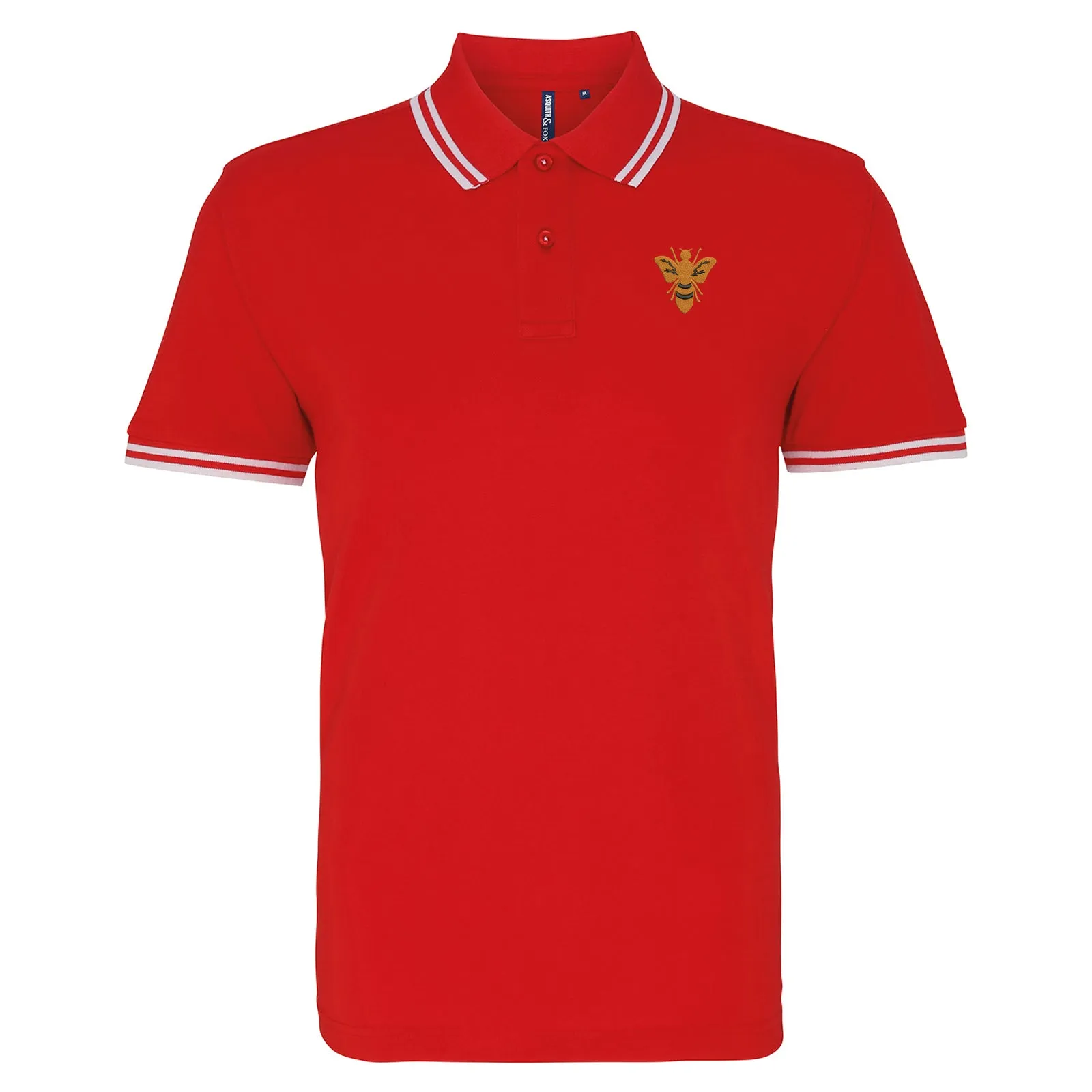 Retro Alloa 1982 Embroidered Tipped Polo Shirt
