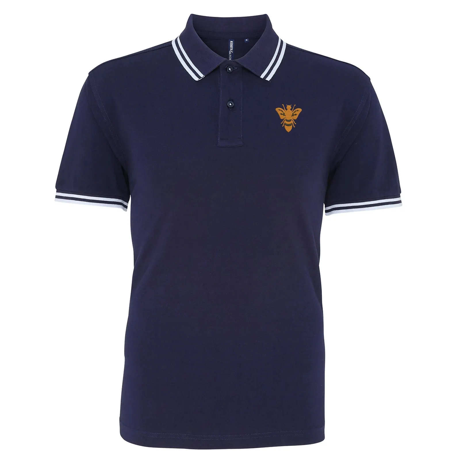 Retro Alloa 1982 Embroidered Tipped Polo Shirt