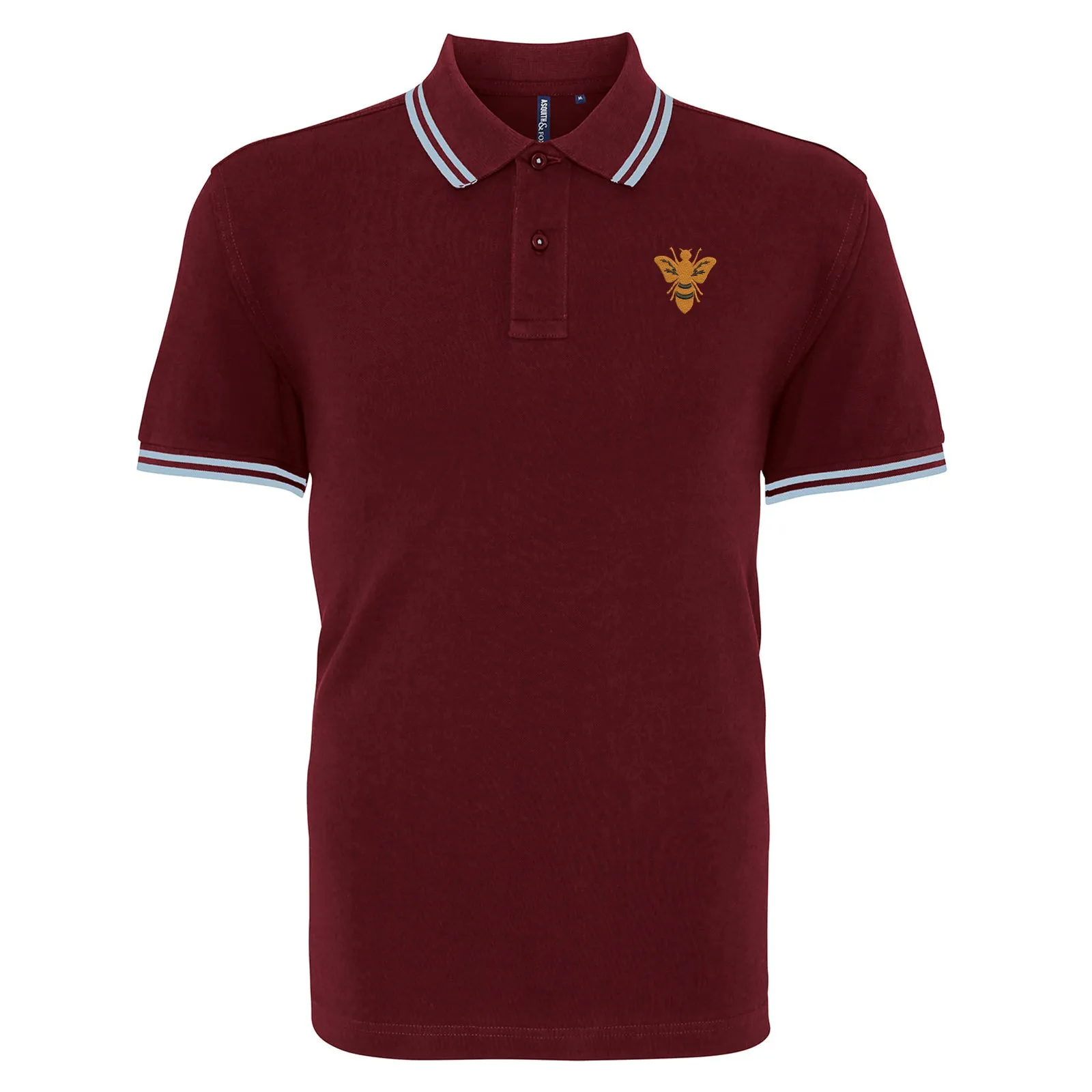 Retro Alloa 1982 Embroidered Tipped Polo Shirt