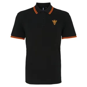 Retro Alloa 1982 Embroidered Tipped Polo Shirt