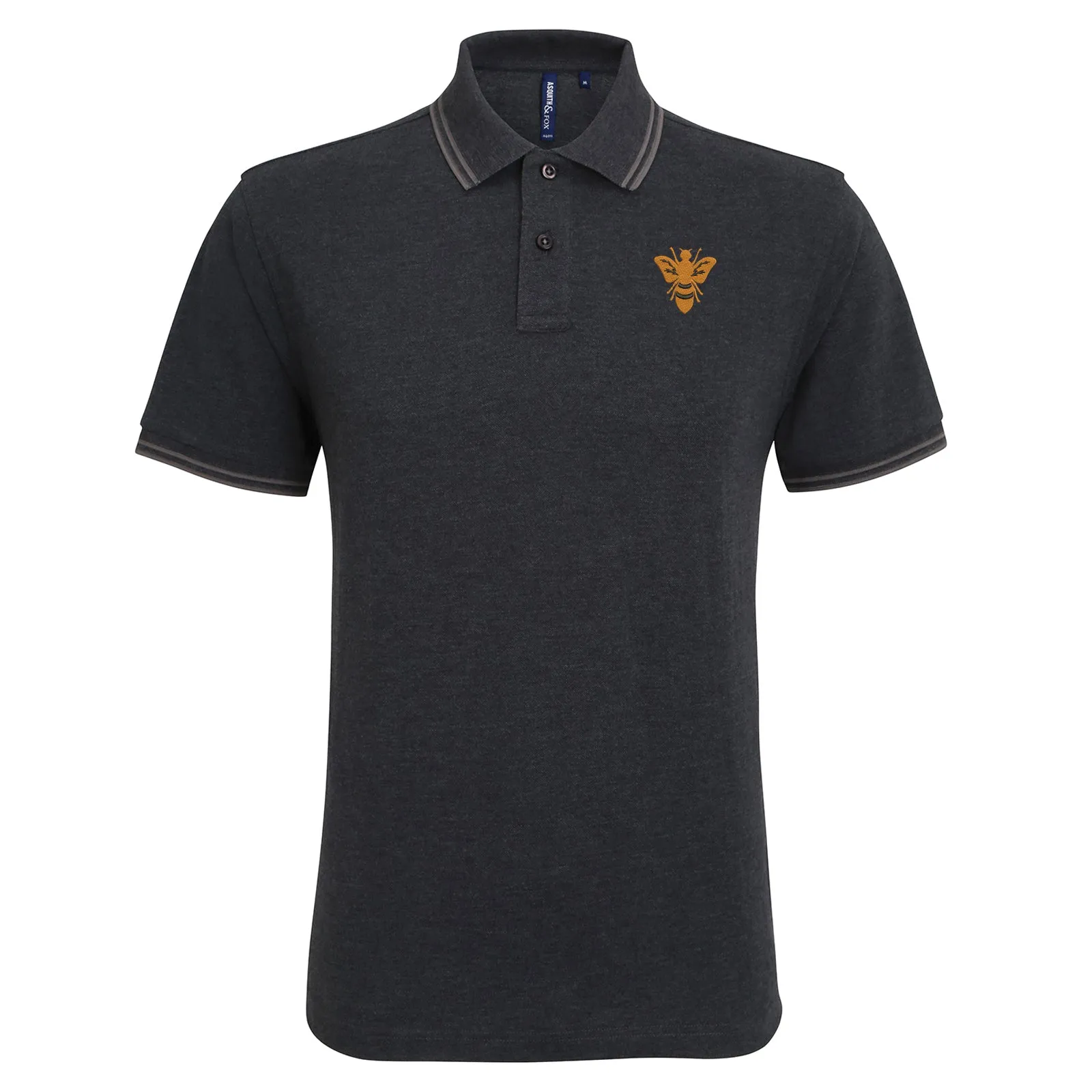 Retro Alloa 1982 Embroidered Tipped Polo Shirt
