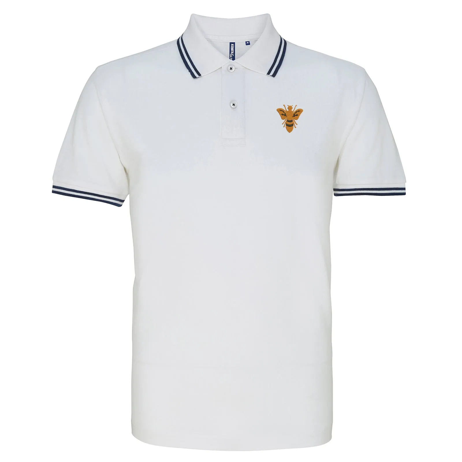 Retro Alloa 1982 Embroidered Tipped Polo Shirt