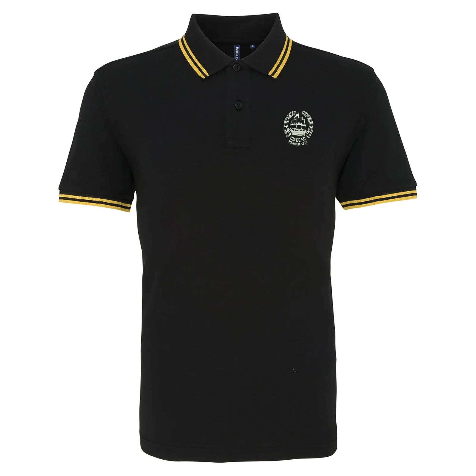 Retro Clyde 1982 Embroidered Tipped Polo Shirt