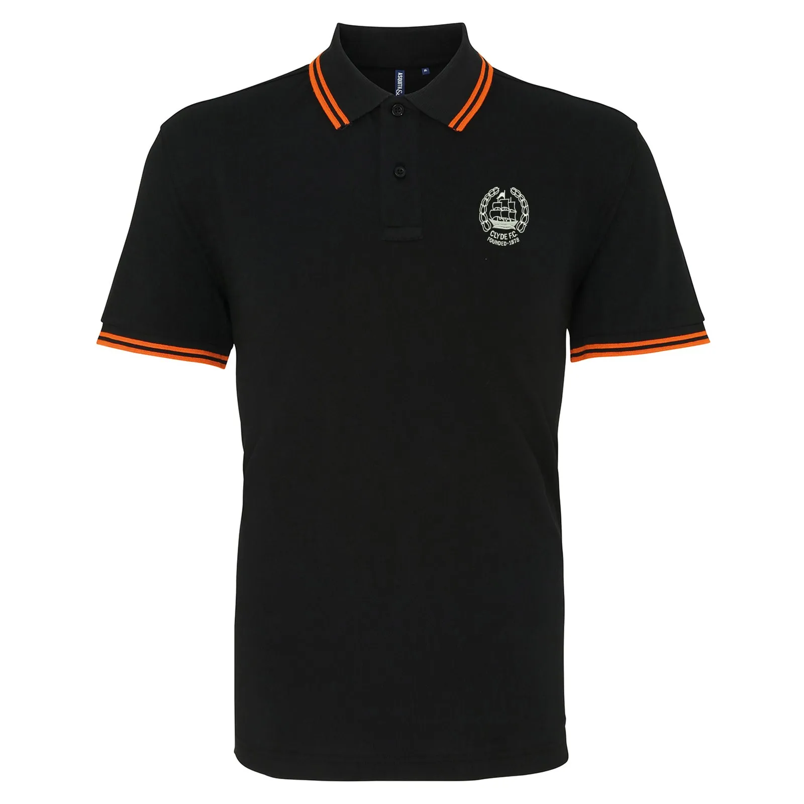 Retro Clyde 1982 Embroidered Tipped Polo Shirt