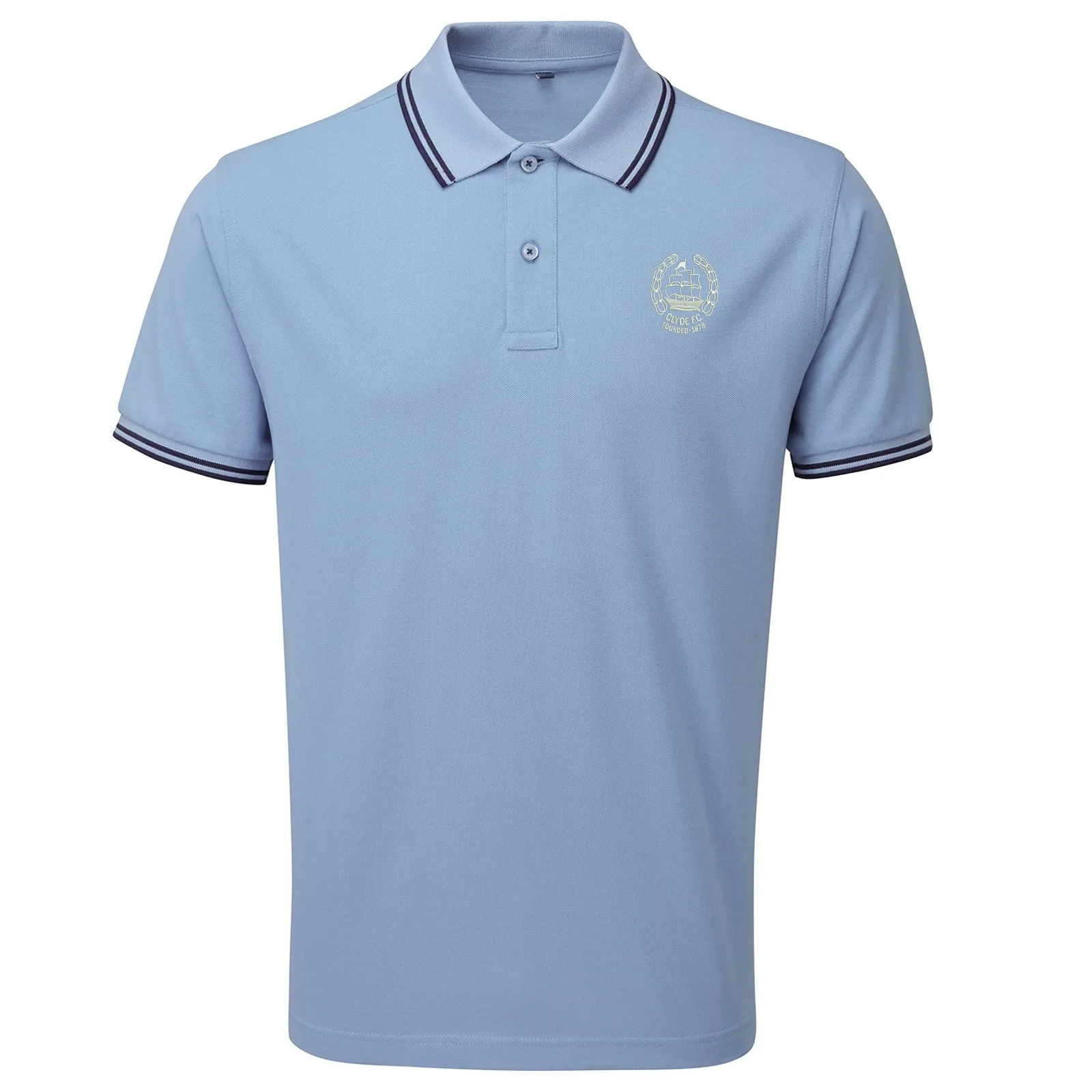 Retro Clyde 1982 Embroidered Tipped Polo Shirt