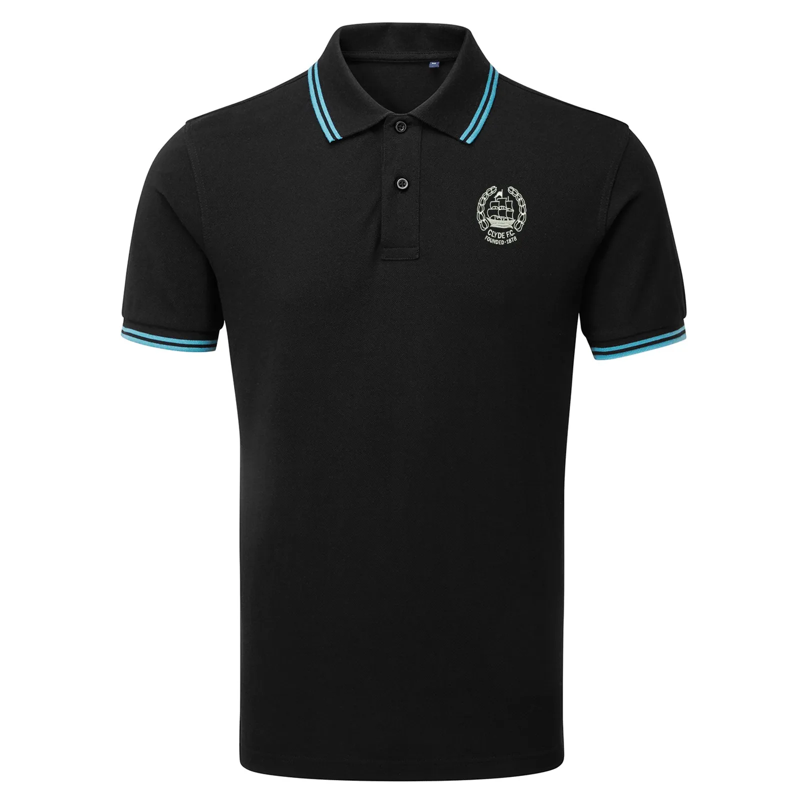 Retro Clyde 1982 Embroidered Tipped Polo Shirt