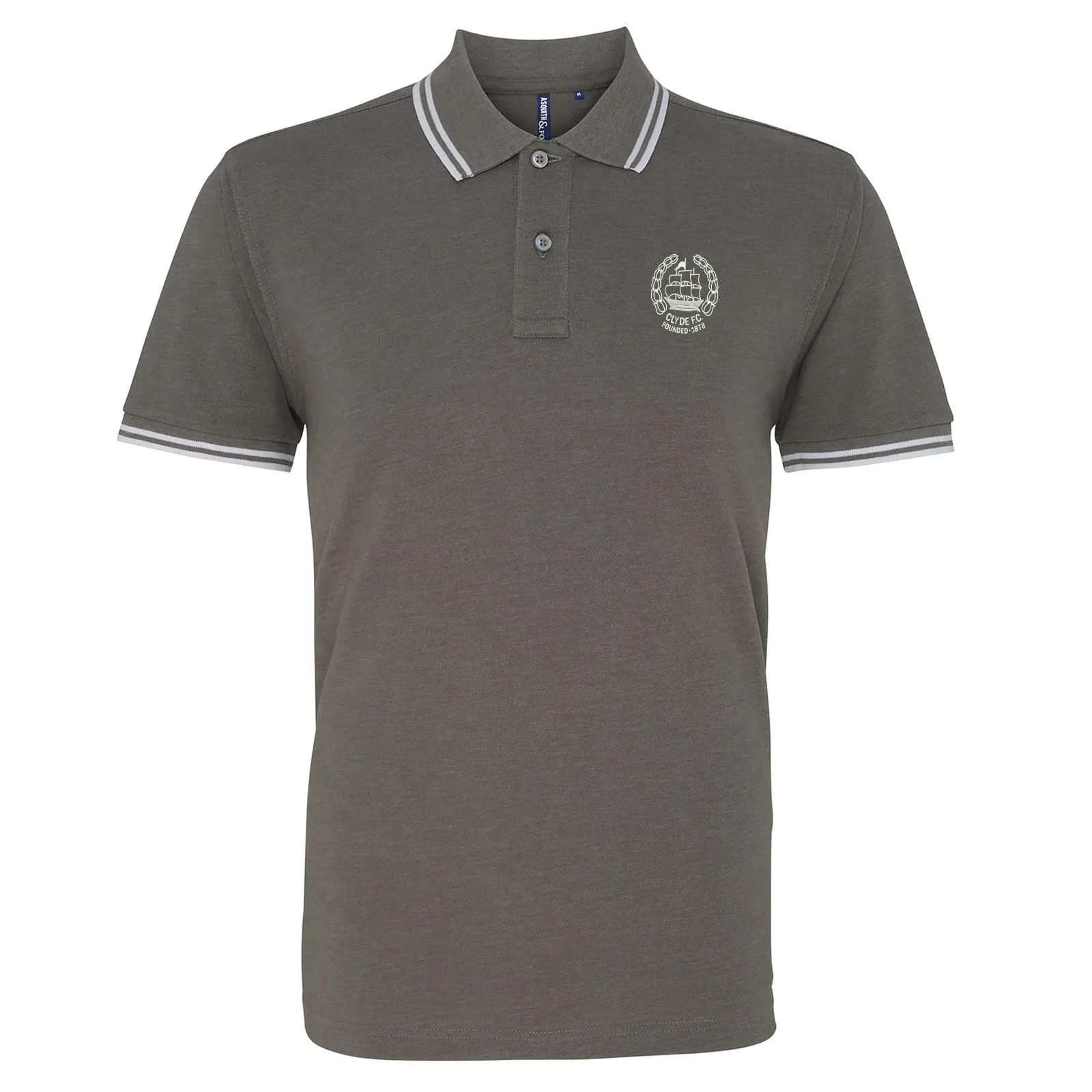 Retro Clyde 1982 Embroidered Tipped Polo Shirt