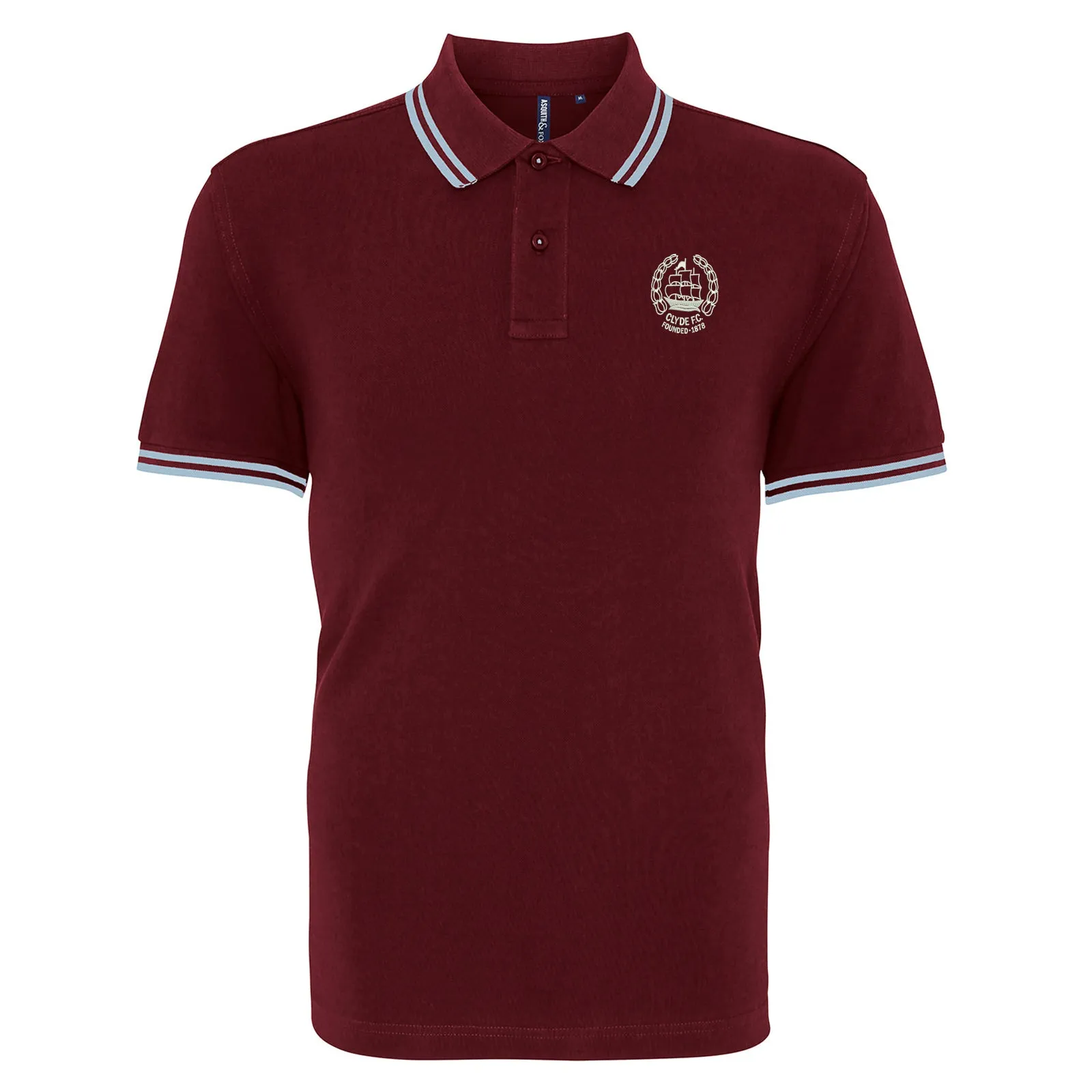 Retro Clyde 1982 Embroidered Tipped Polo Shirt