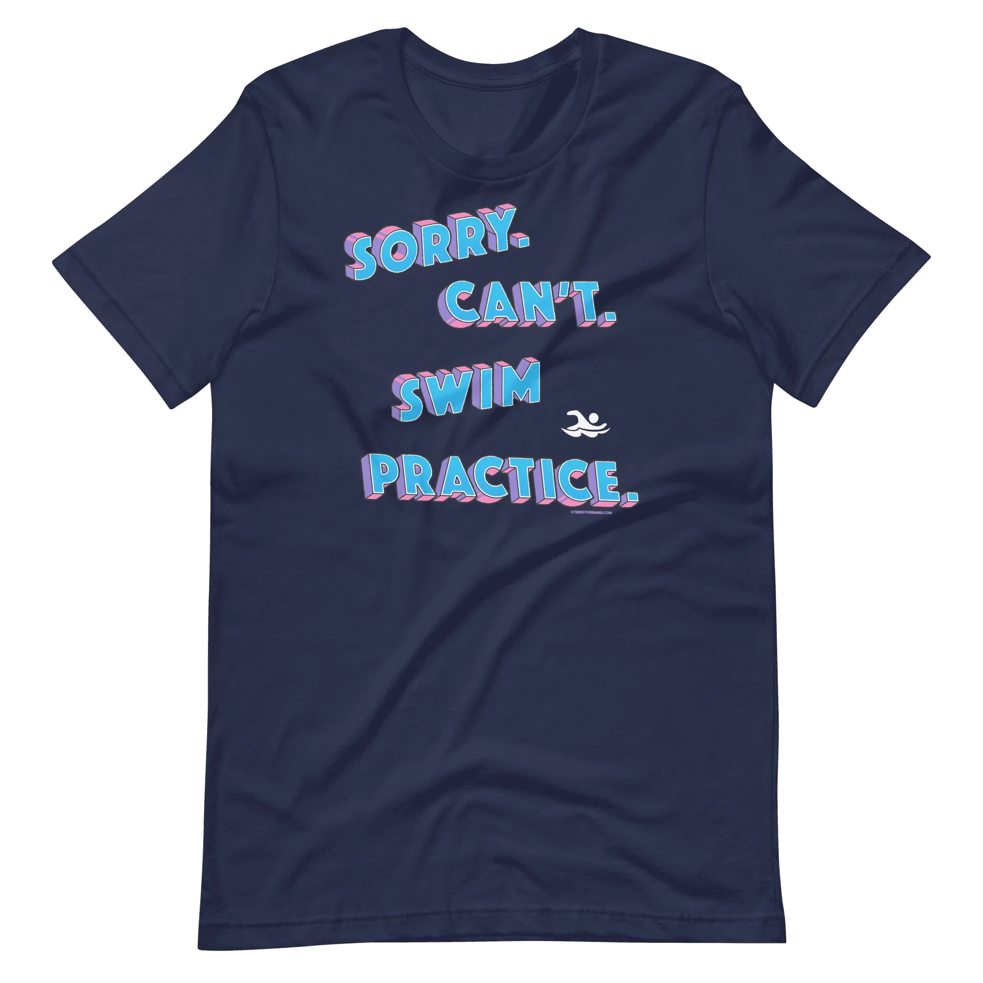 Retro Vintage Sorry Can't Swim Practice T Shirt