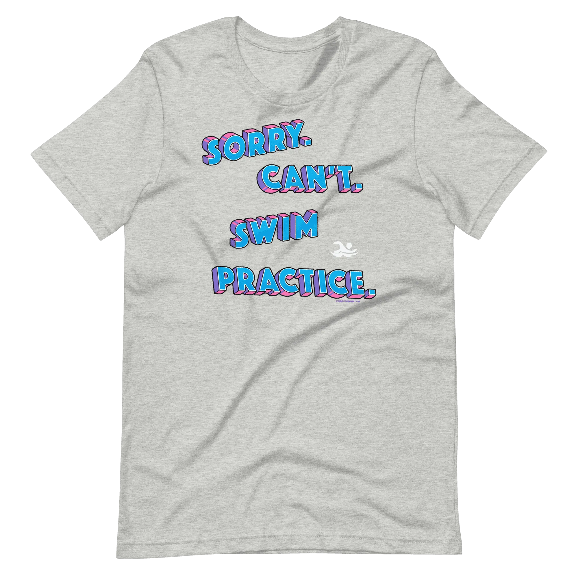 Retro Vintage Sorry Can't Swim Practice T Shirt