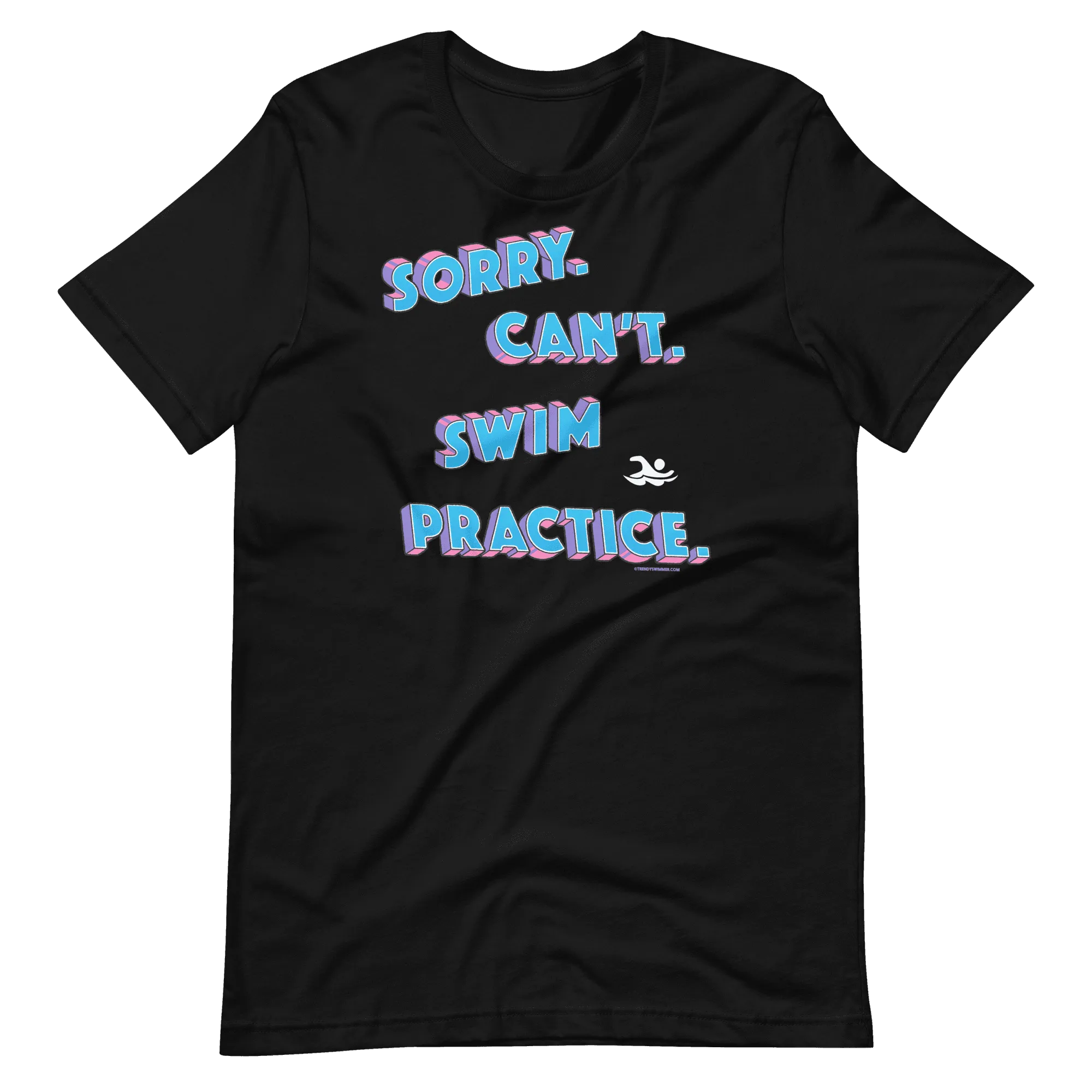 Retro Vintage Sorry Can't Swim Practice T Shirt