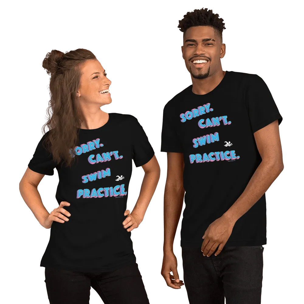 Retro Vintage Sorry Can't Swim Practice T Shirt
