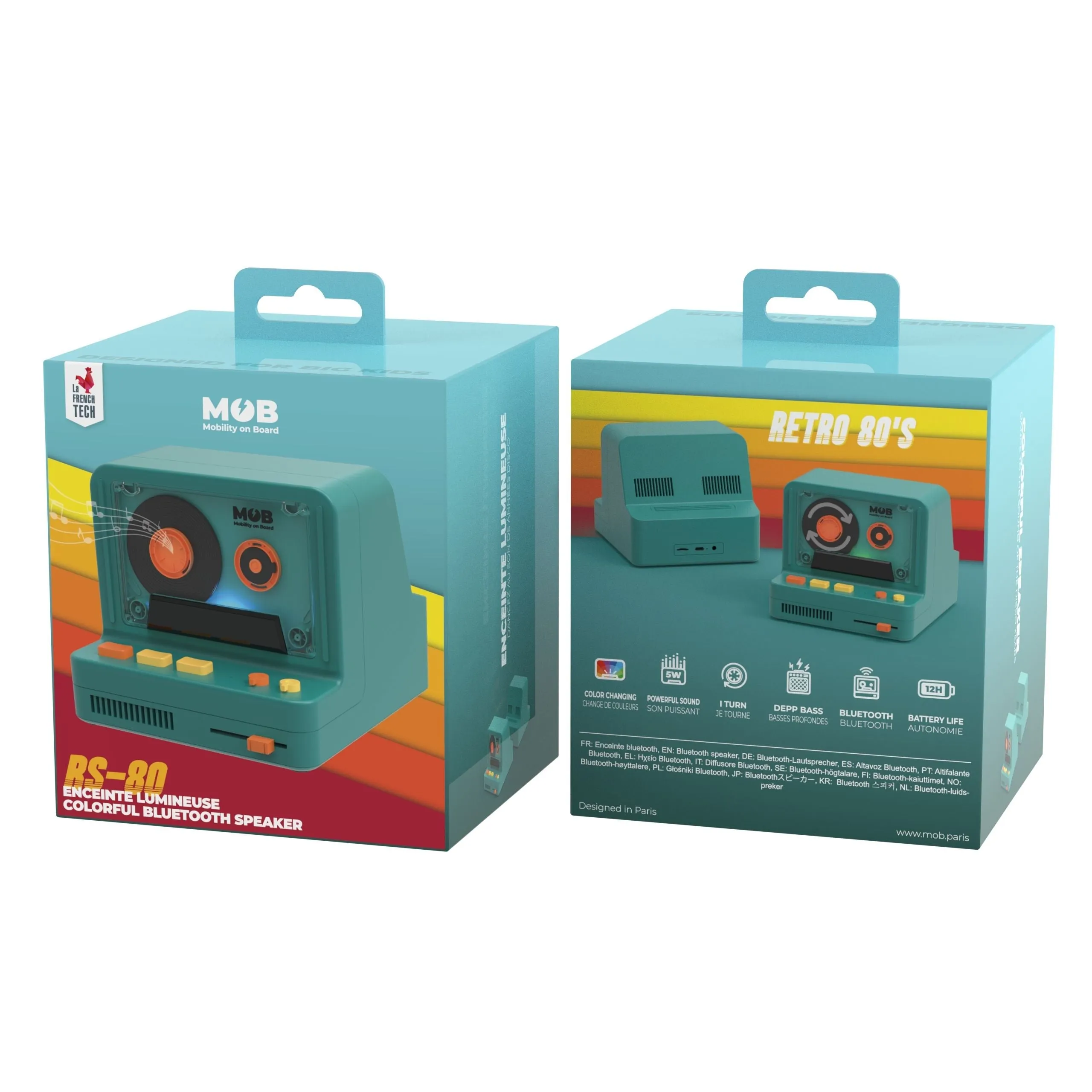 RS-80 VINTAGE BLUETOOTH SPEAKER - BLUE