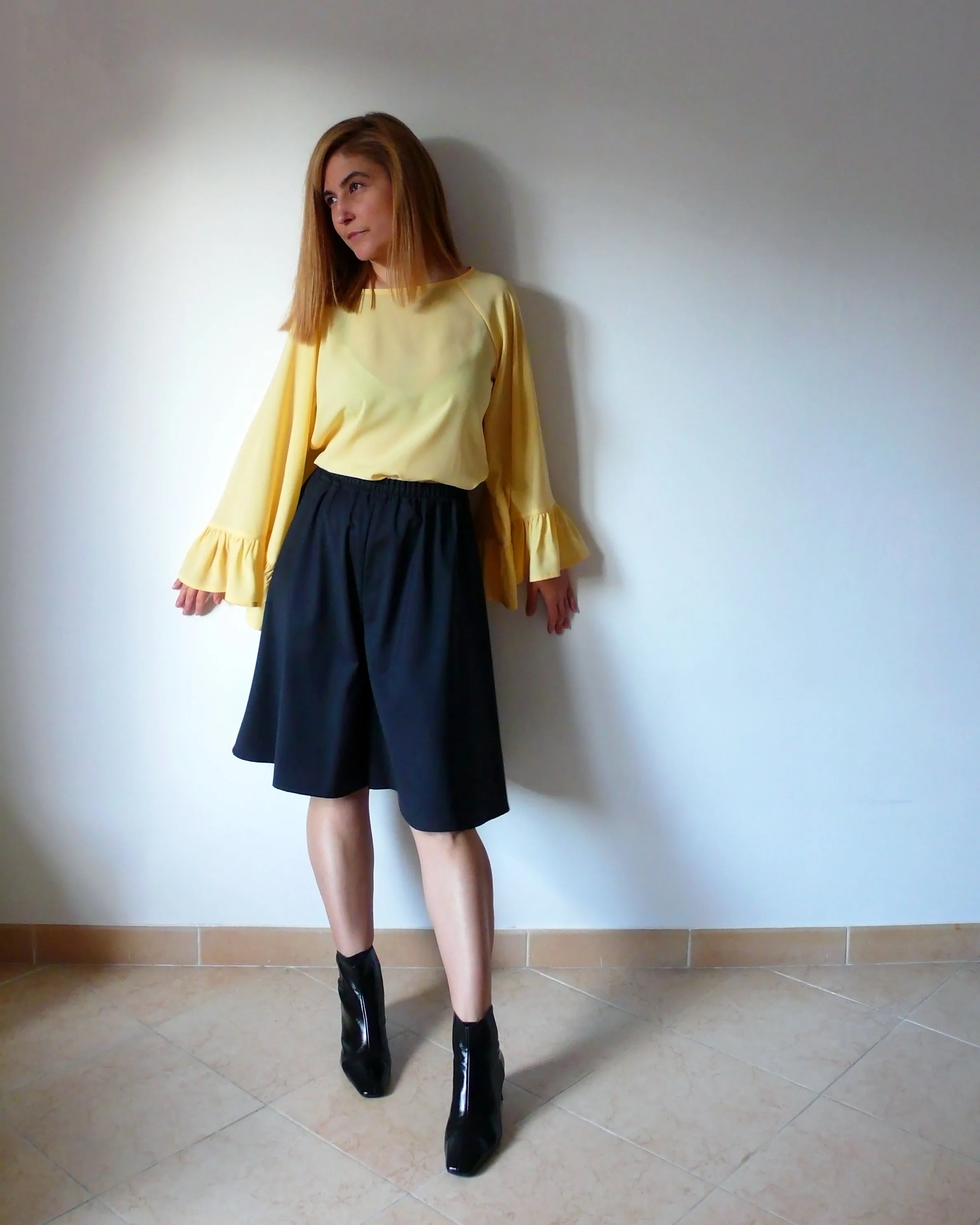 Ruffled Blouse Sewing Pattern N.82