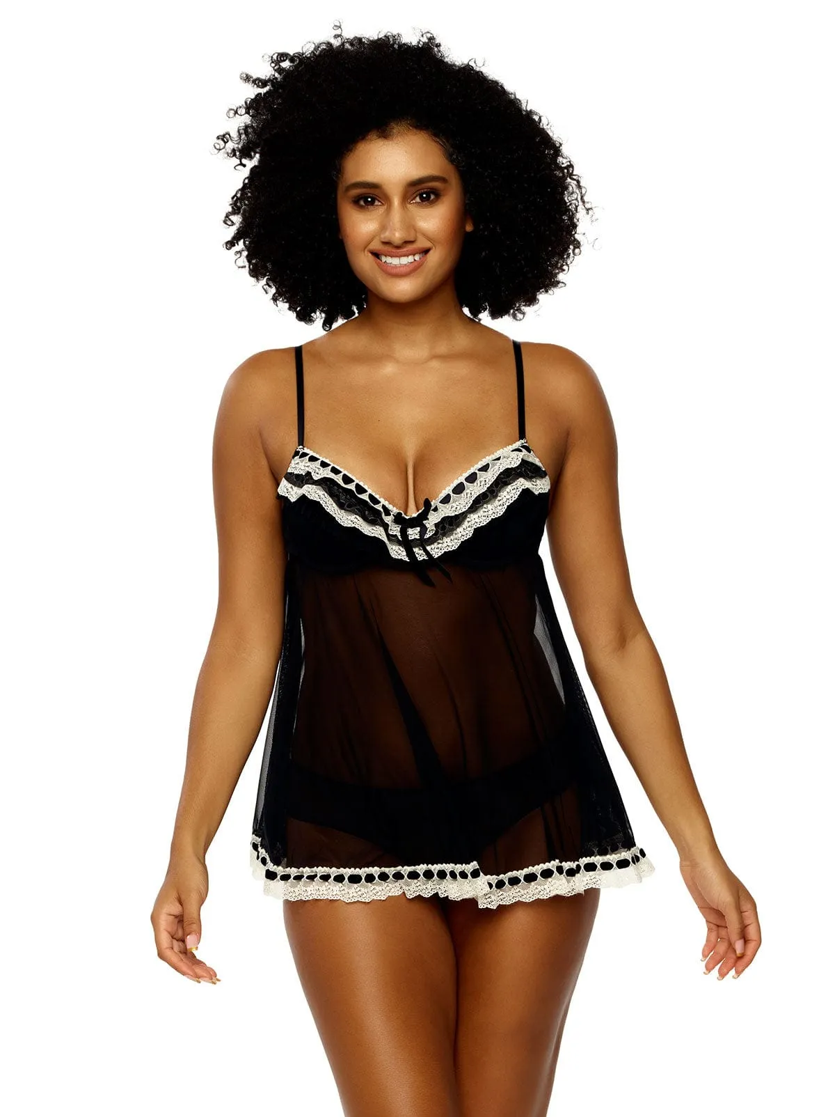 Ruffles Galore Babydoll with Hipster