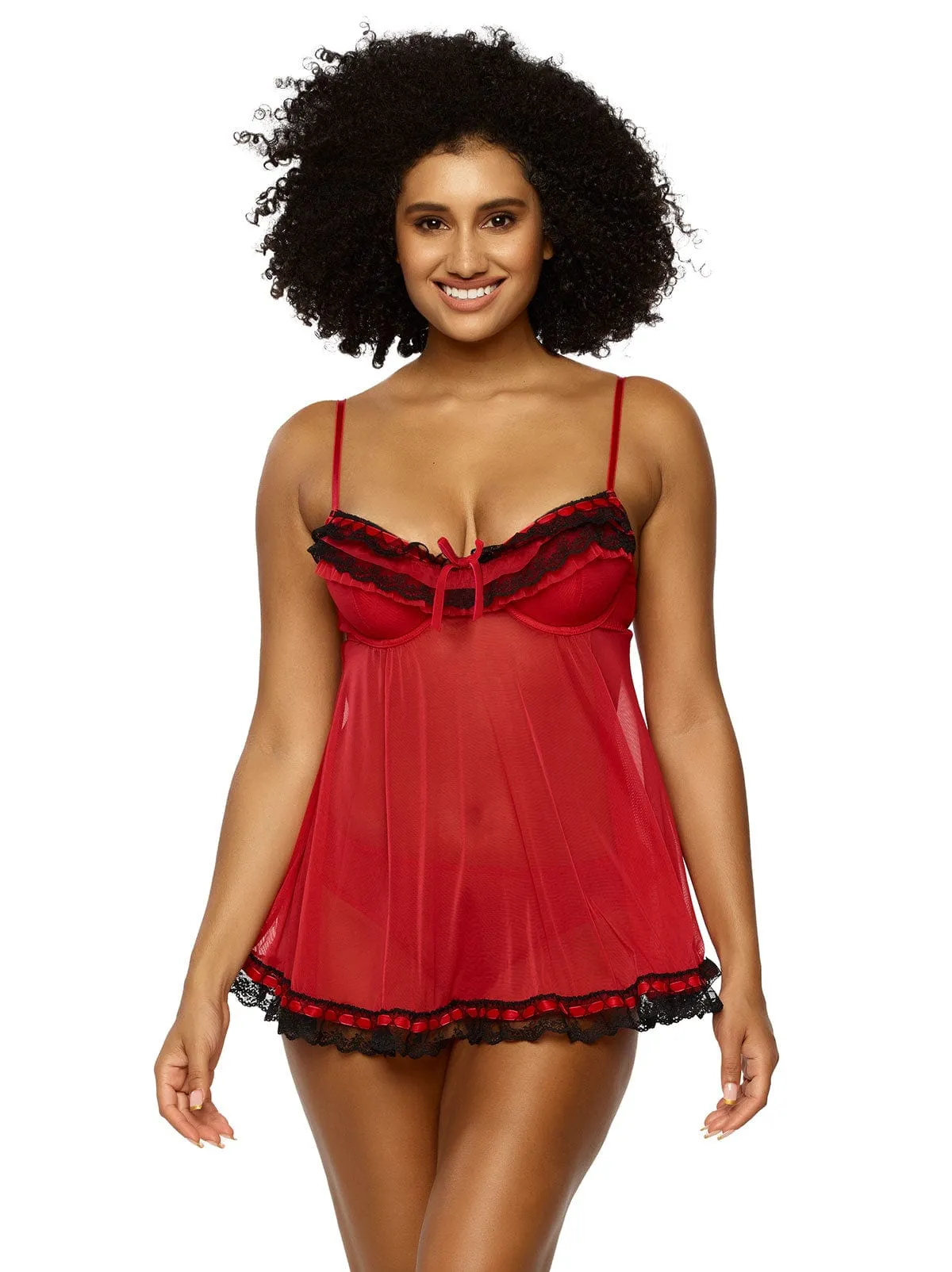 Ruffles Galore Babydoll with Hipster