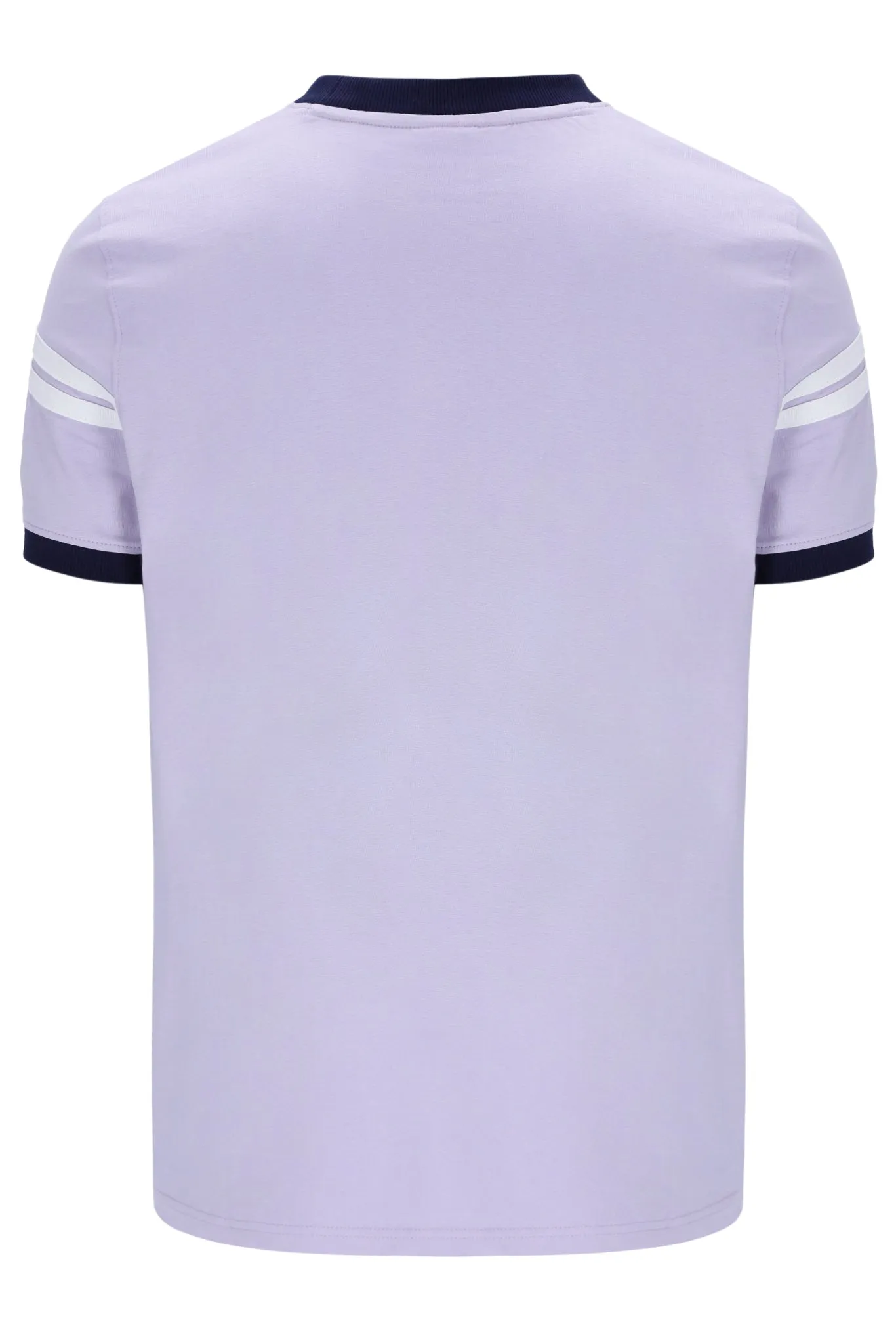 Sergio Tacchini Orion Davis Ringer T-Shirt In Thistle/Maritime Blue/White