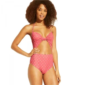Shade & Shore Women's Shore Lightly Lined Cut Out One Piece Swimsuit