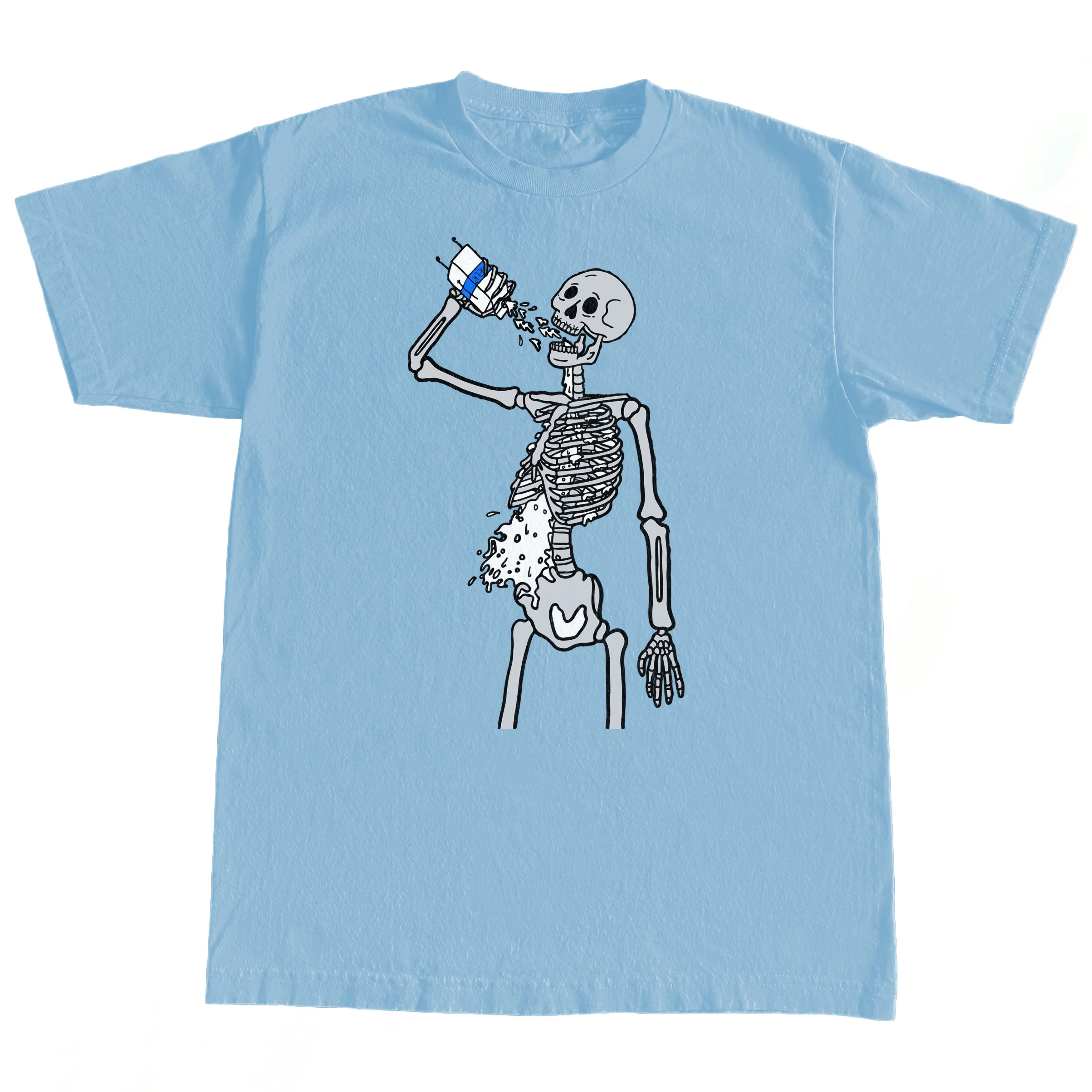 SKELETON MELK SHIRT (LIGHT BLUE)