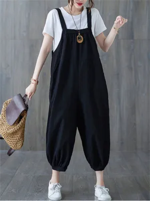 Solid Color Summer Large Size Popular Jumpsuits For Women