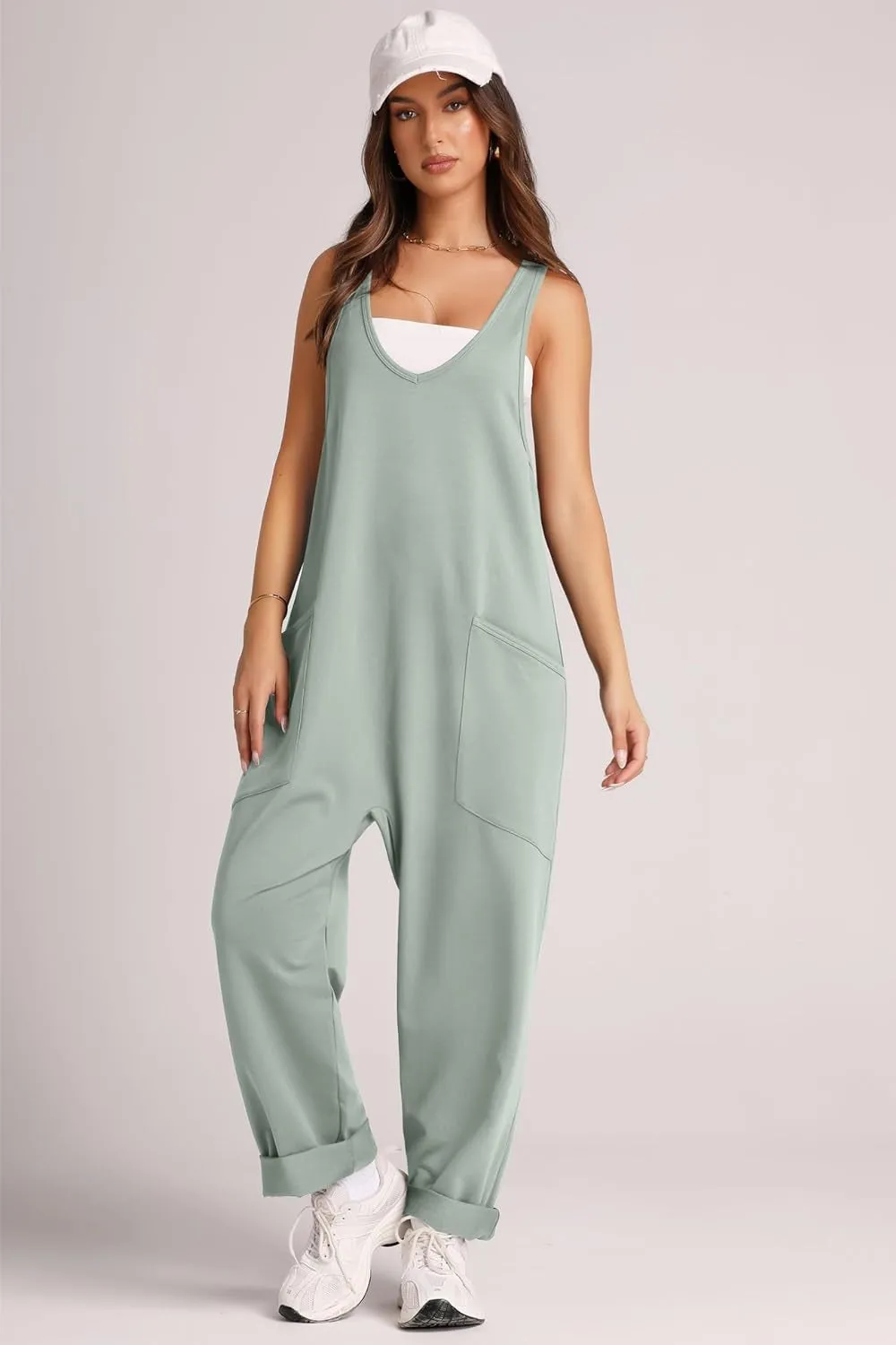 Sorcha Wide Strap Jumpsuit with Pockets