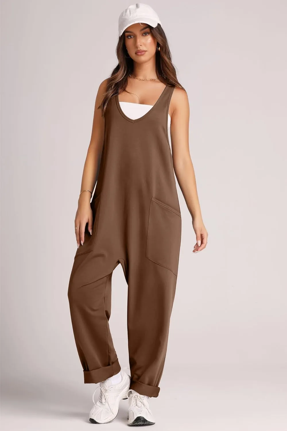 Sorcha Wide Strap Jumpsuit with Pockets