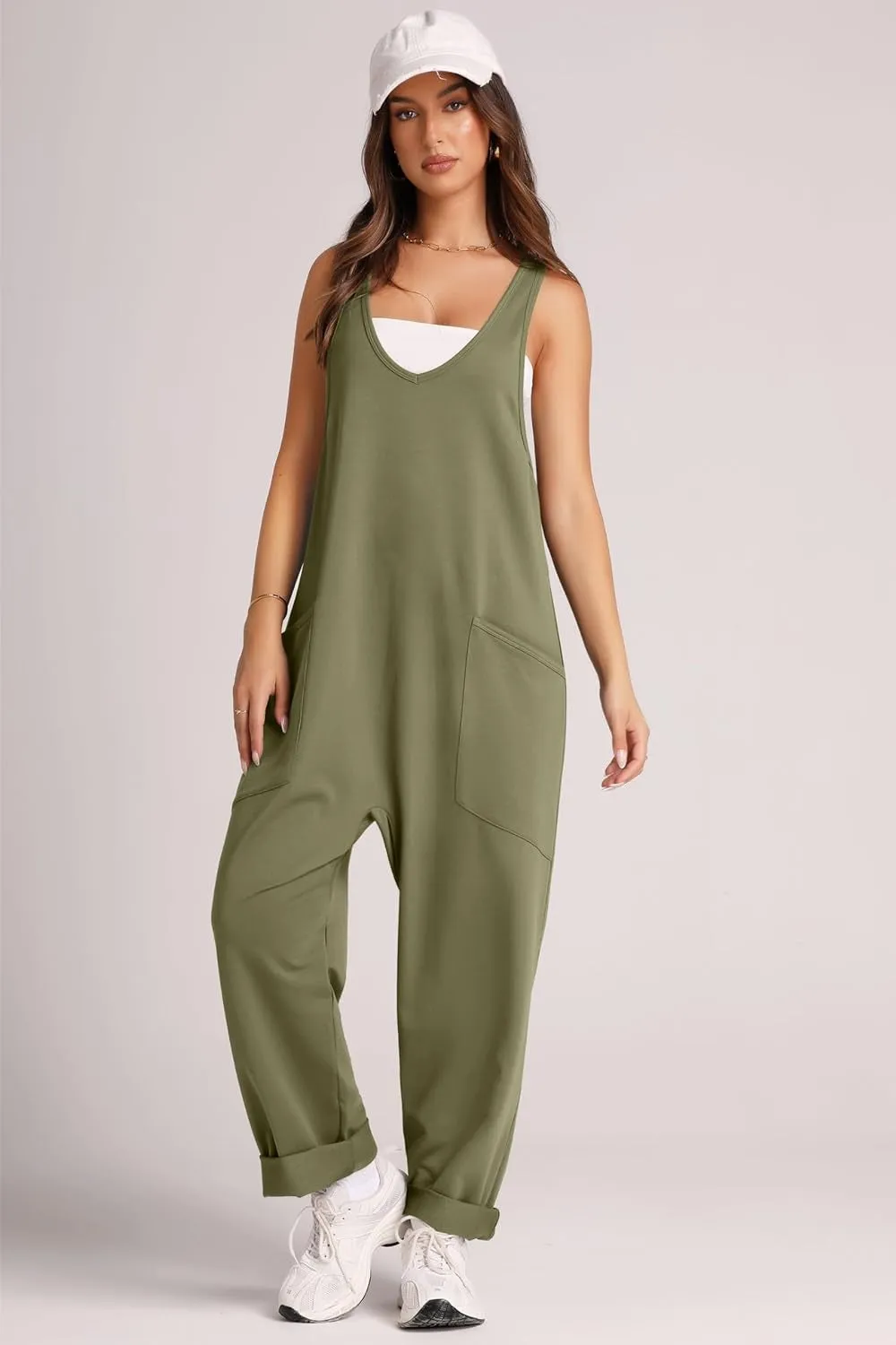 Sorcha Wide Strap Jumpsuit with Pockets