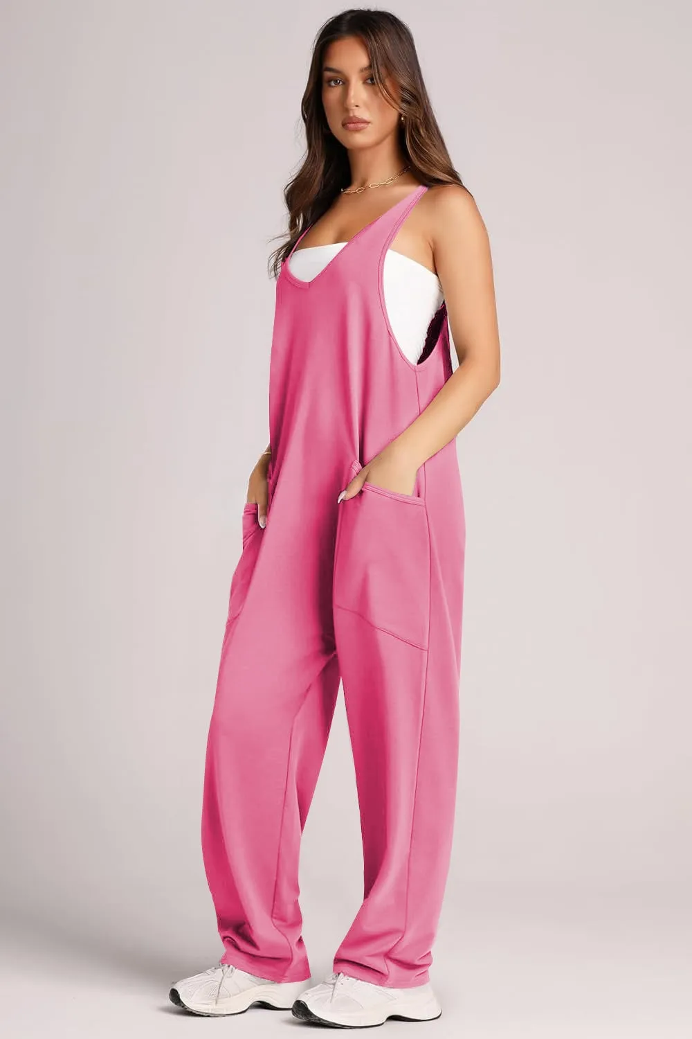 Sorcha Wide Strap Jumpsuit with Pockets