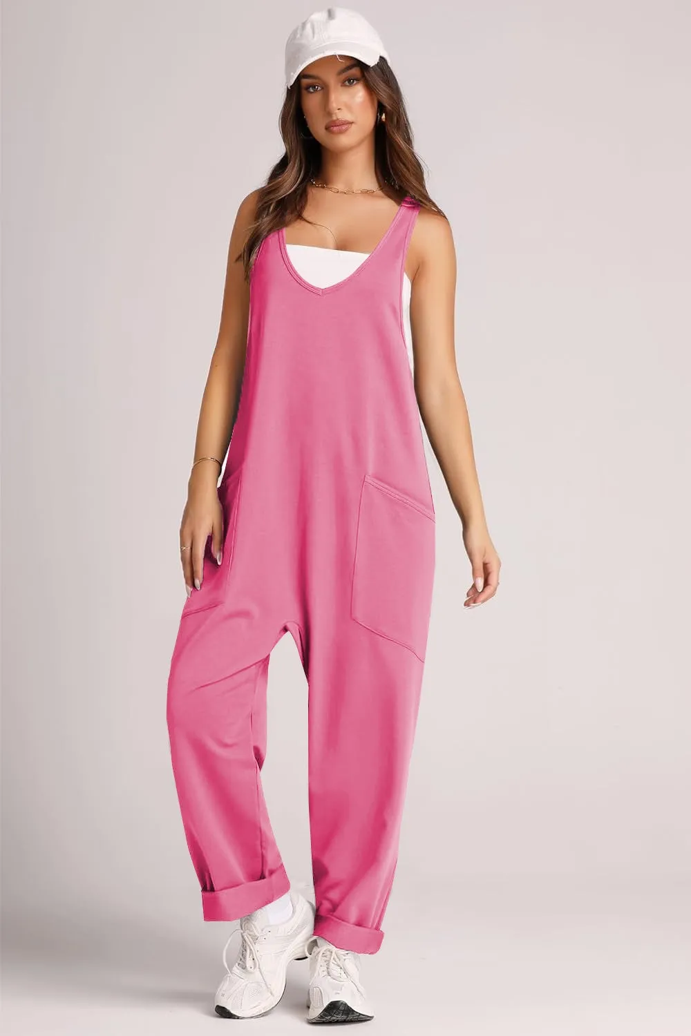 Sorcha Wide Strap Jumpsuit with Pockets