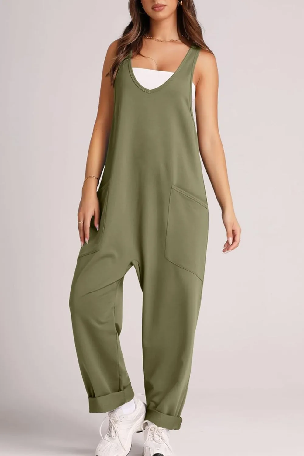 Sorcha Wide Strap Jumpsuit with Pockets