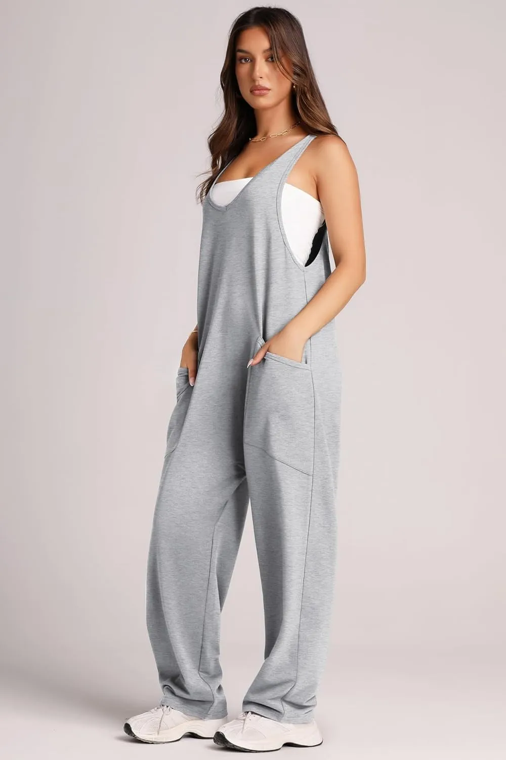 Sorcha Wide Strap Jumpsuit with Pockets
